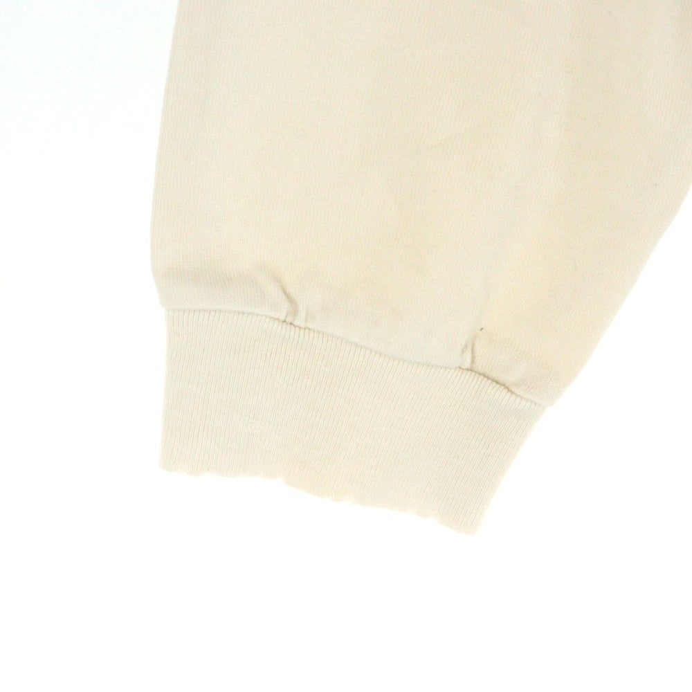 SUGARHILL(シュガーヒル) 23AW デストロイ加工 フロントロゴ 長袖Tシャツ ロンT カットソー ベージュ 23AWCS09