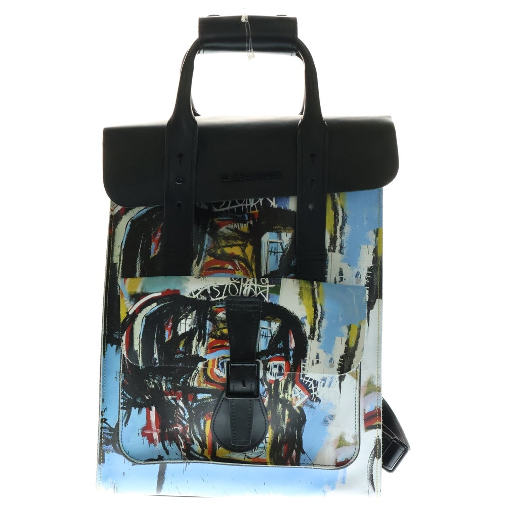 Dr.Martens(ドクターマーチン) ×BASQUIAT BACKPACK バスキア フロントデザイン バックパック リュック ブラック
