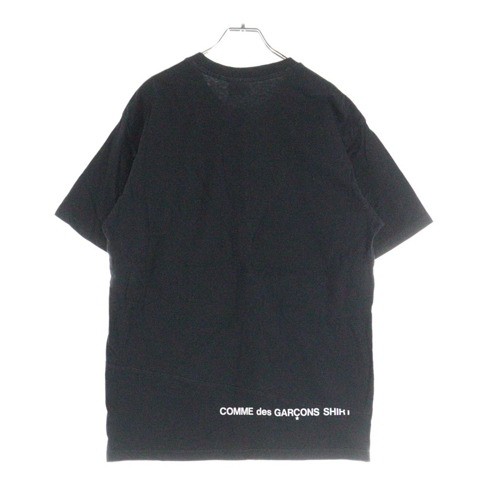 SUPREME(シュプリーム) 18AW × Comme des Garcons SHIRT Split Box Logo Tee コムデギャルソンシャツ ボックスロゴ クルーネック半袖Tシャツ カットソー ブラック