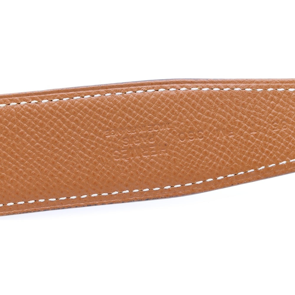 HERMES(エルメス) コンスタンス ベルト Hバックル T刻印 レザー ベルト ブラック