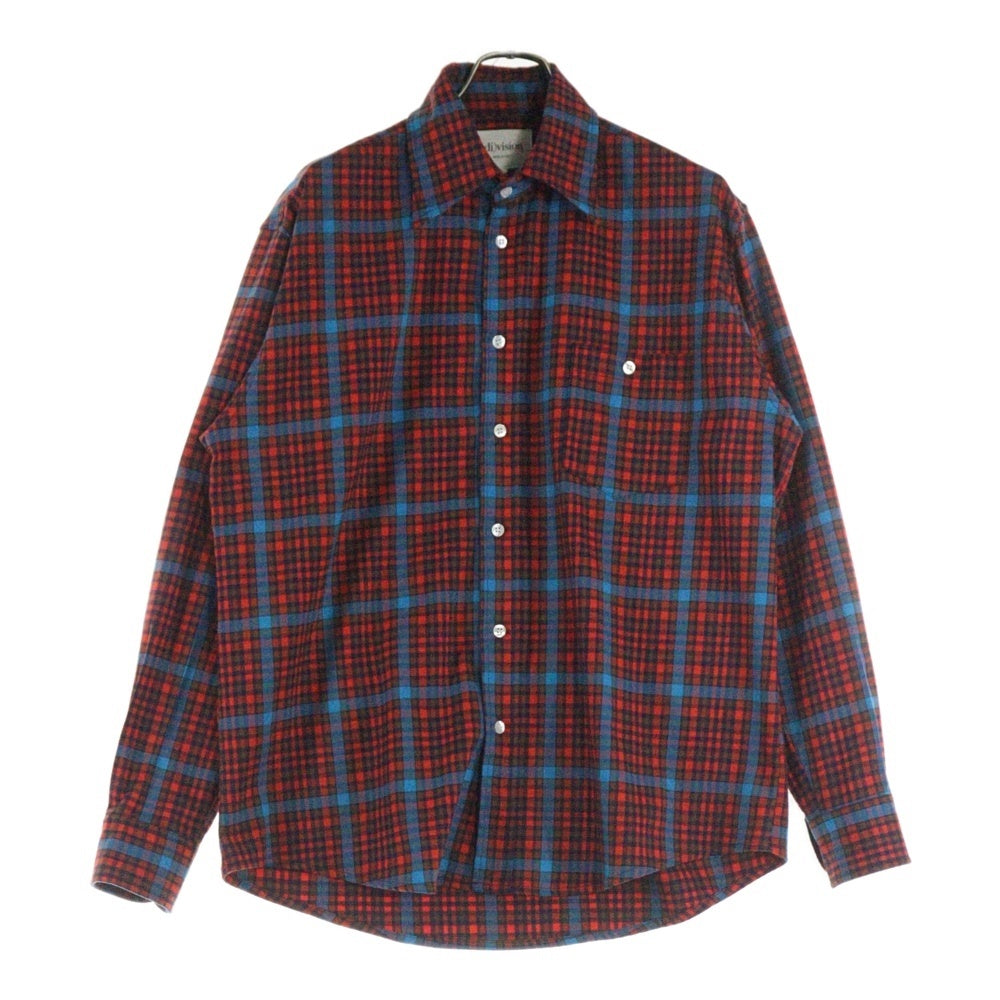 NO BRAND(ノーブランド) Deadstock cotton Long sleeve shirt 010SS22-3 デッドストックコットン ロングスリーブ長袖シャツ マルチ