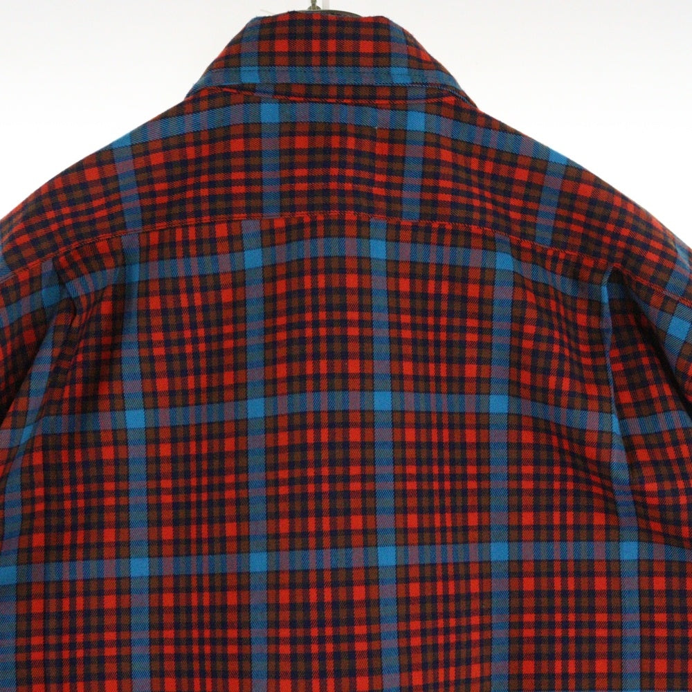 NO BRAND(ノーブランド) Deadstock cotton Long sleeve shirt 010SS22-3 デッドストックコットン ロングスリーブ長袖シャツ マルチ