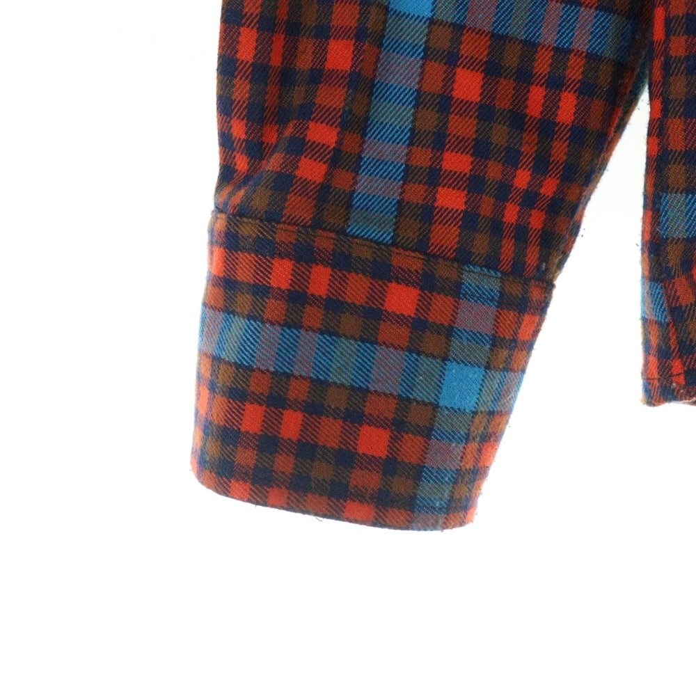 NO BRAND(ノーブランド) Deadstock cotton Long sleeve shirt 010SS22-3 デッドストックコットン ロングスリーブ長袖シャツ マルチ