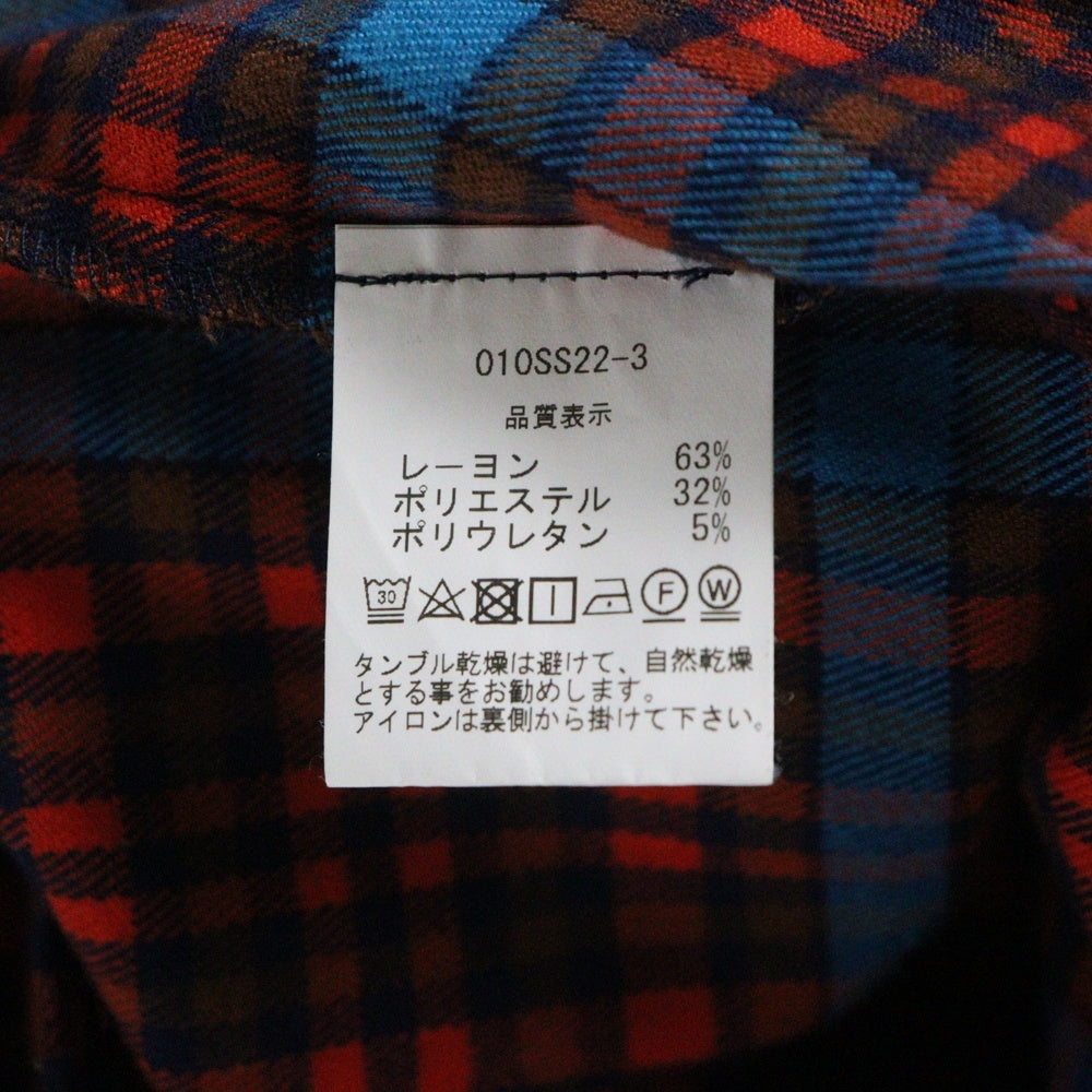 NO BRAND(ノーブランド) Deadstock cotton Long sleeve shirt 010SS22-3 デッドストックコットン ロングスリーブ長袖シャツ マルチ