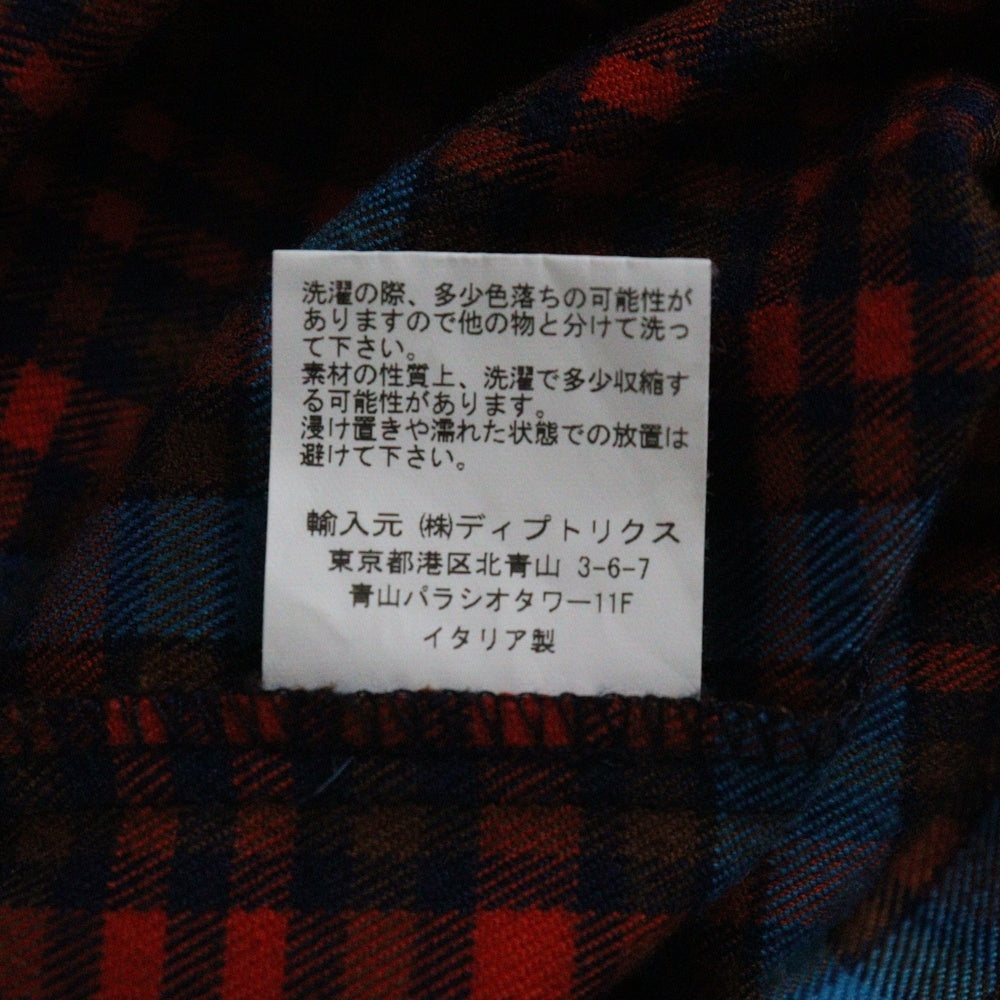 NO BRAND(ノーブランド) Deadstock cotton Long sleeve shirt 010SS22-3 デッドストックコットン ロングスリーブ長袖シャツ マルチ