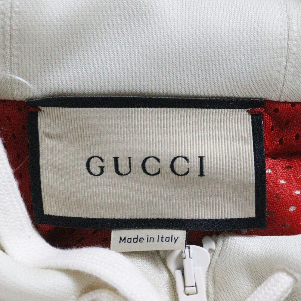 GUCCI(グッチ) GGスプリーム テクニカル ジャージージャケット ジップアップジャケット レッド/ホワイト 737361