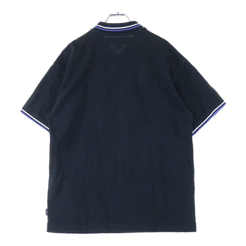 NEIGHBORHOOD(ネイバーフッド) 23SS CLASSIC POLO SHIRT ロゴ刺繍 クラシック 半袖シャツ ポロシャツ ブラック 231UWNH‐CSM01