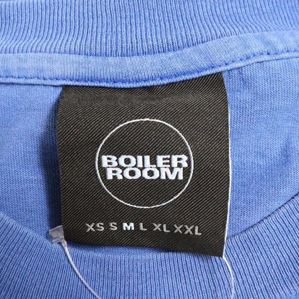 68095(68095) TV URL Logo T-Shirt フロントロゴ 半袖Tシャツ カットソー ブルー