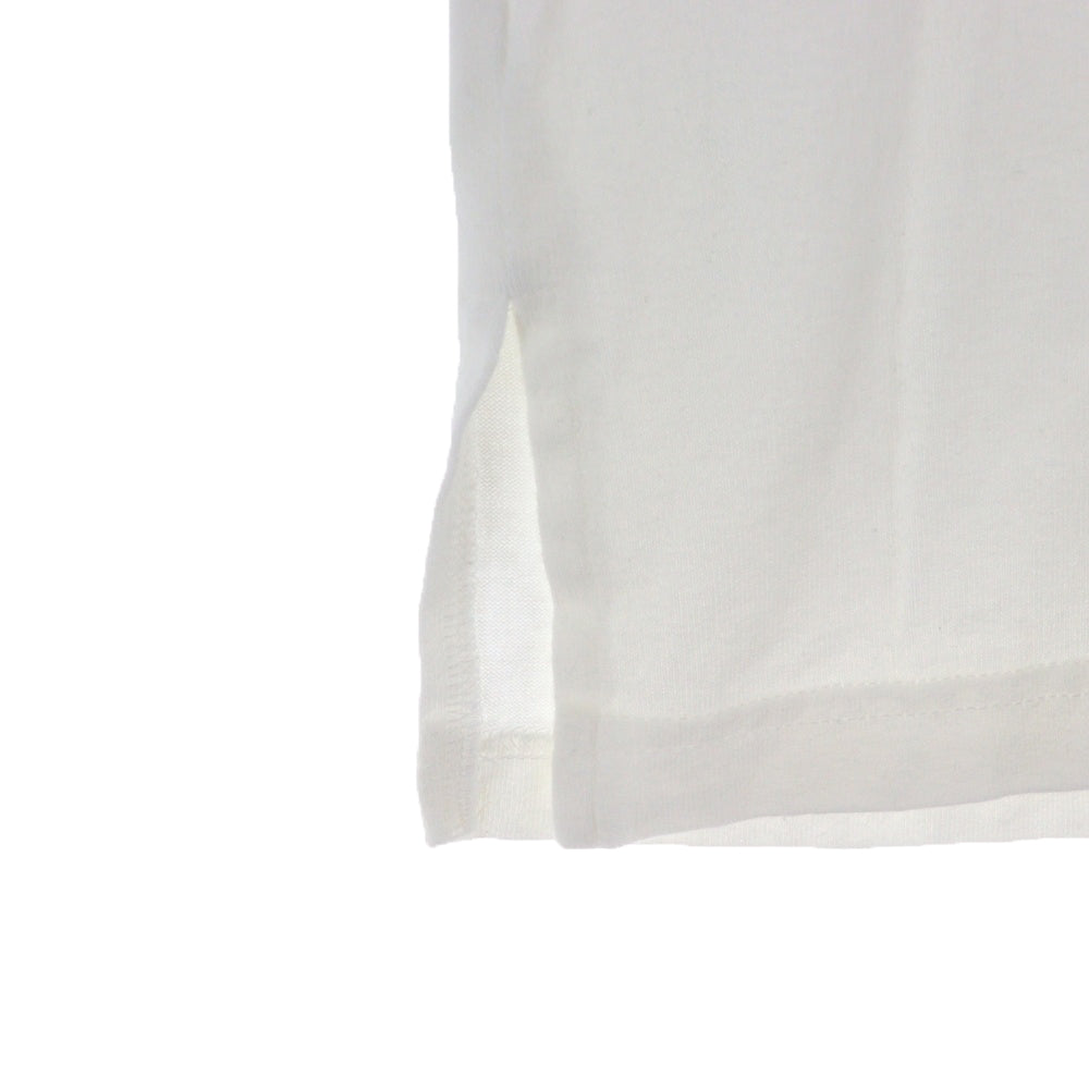 FACETASM(ファセッタズム) サイドスリット フロントプリント 半袖Tシャツ カットソー ホワイト SRO-TEE-U03