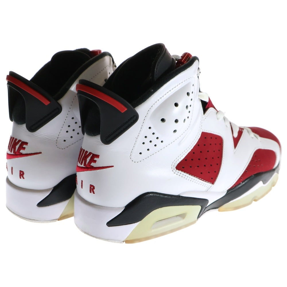 NIKE(ナイキ) AIR JORDAN 6 RETRO CARMINE エアジョーダン6 カーマイン ハイカットスニーカー ホワイト/レッド US9.5/27.5cm CT8529-106