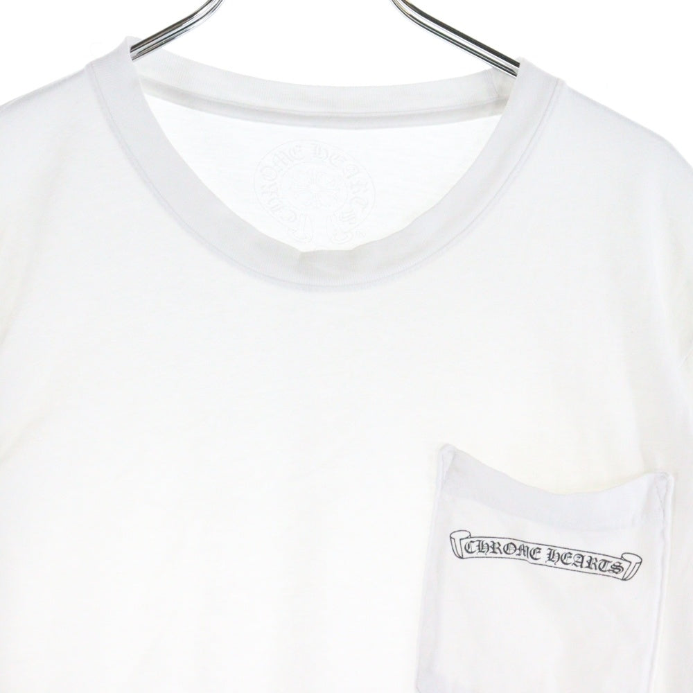 CHROME HEARTS(クロムハーツ) L/S Tee アームロゴ プリント長袖Tシャツ カットソー ホワイト