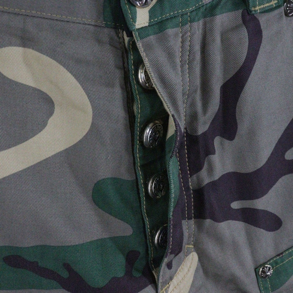 CHROME HEARTS(クロムハーツ) ×MATTY BOY PPO SEXRCD CARPENTER HALF PANTS ×マッティ ボーイ セックスレコード カーペンター ハーフパンツ カモフラージュ グレー