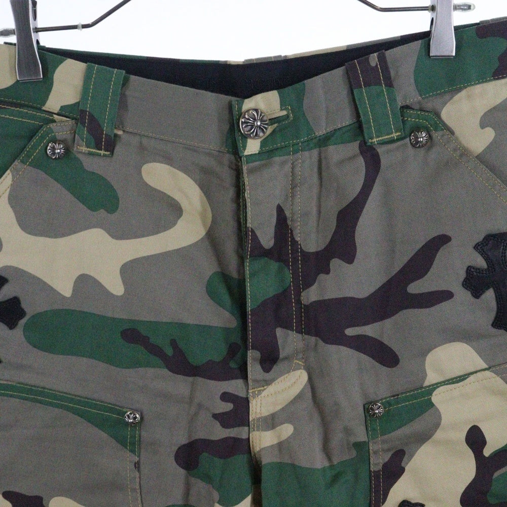 CHROME HEARTS(クロムハーツ) ×MATTY BOY PPO SEXRCD CARPENTER HALF PANTS ×マッティ ボーイ セックスレコード カーペンター ハーフパンツ カモフラージュ グレー