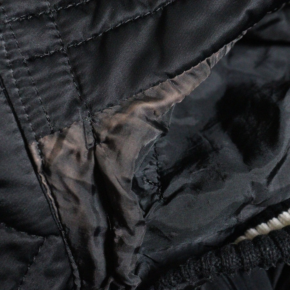 Sacai(サカイ) 21AW ナイロン切替 ドッキング ボンバーウールコート カーキ ブラック 21ー02622M
