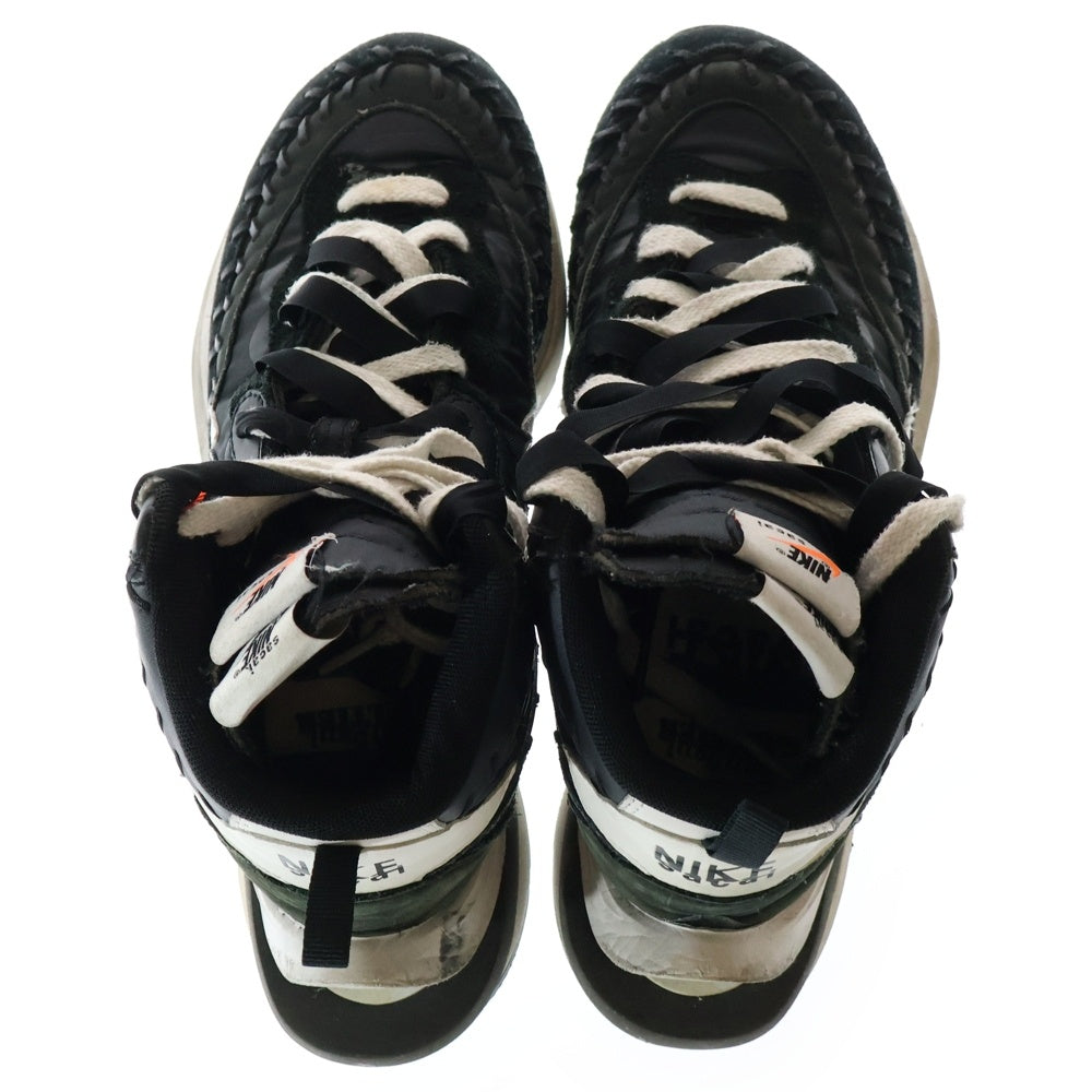 NIKE(ナイキ) ×sacai ×JEAN-PAUL GAULTIER V POR WAFFLE MIX×サカイ ×ジャンポールゴルチエヴェイパー ワッフル ローカットスニーカー ブラック US9.5/27.5cm DH9186-001