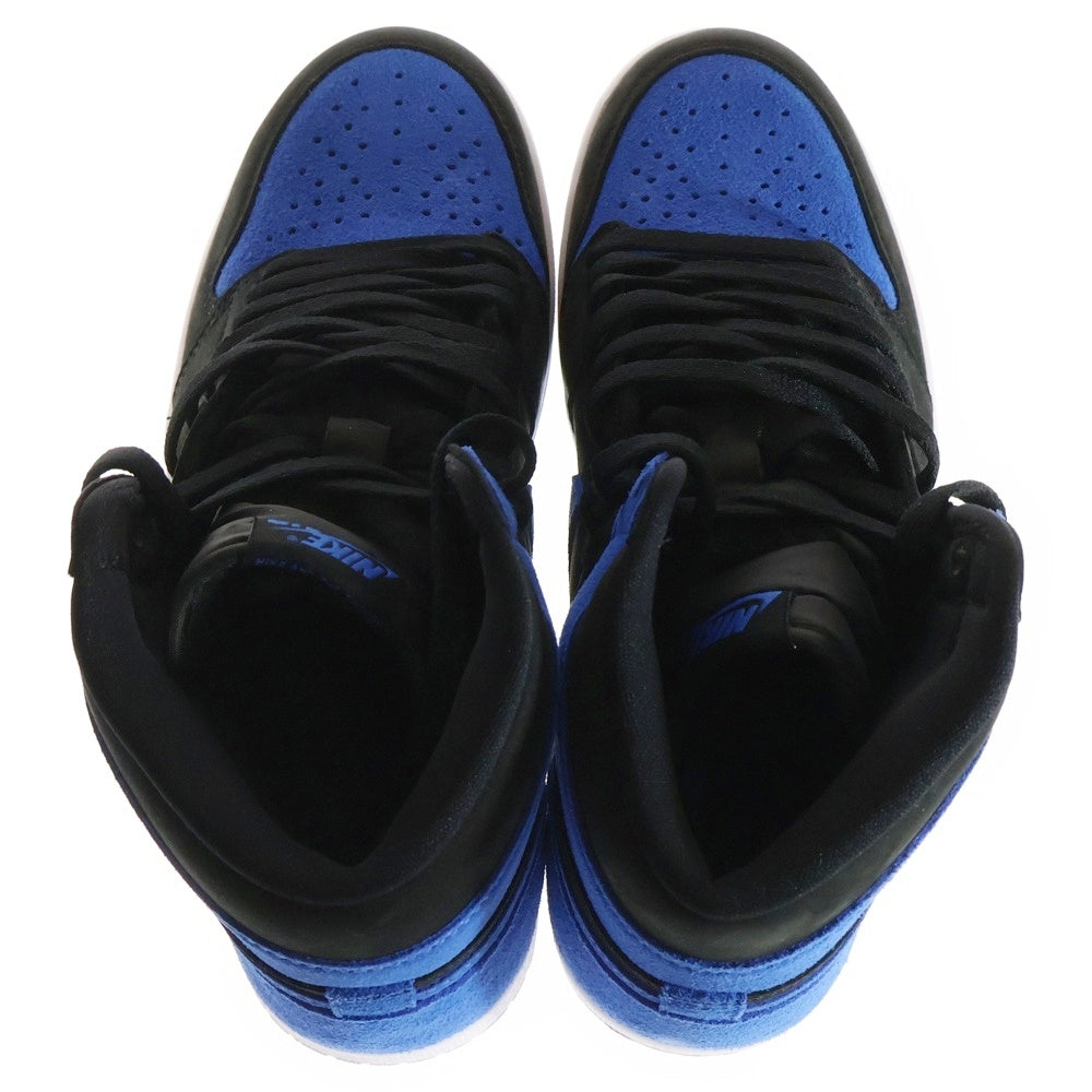 NIKE(ナイキ) AIR JORDAN1 RETRO HIGH OG ROYAL REIMAGINED DZ5485-042 エアジョーダン1 レトロ ロイヤル リイマジンド ハイカットスニーカー ブルー/ブラック US9.5/27.5cm