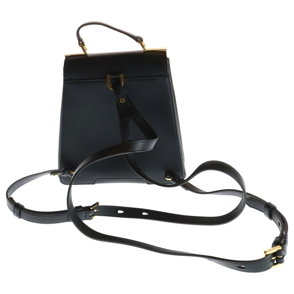 MARNI(マルニ) TRUNKAROO TRAPEZE BACKPACK ZAMP0018U0P6948 トランカルー レザーバッグパック ブラック