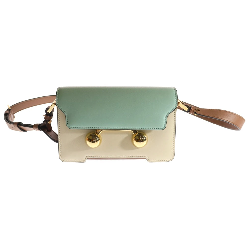 MARNI(マルニ) TRUNKAROO POCHETTE SBMP0193U1 トランカルー ポシェットミニバッググリーン/クリーム