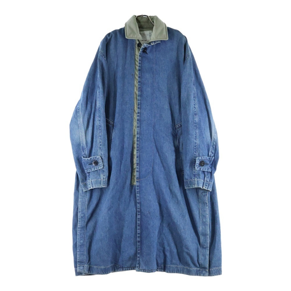 Sacai(サカイ) 23SS ドッキング デニム ミリタリーロングコート 23ー02998M インディゴ