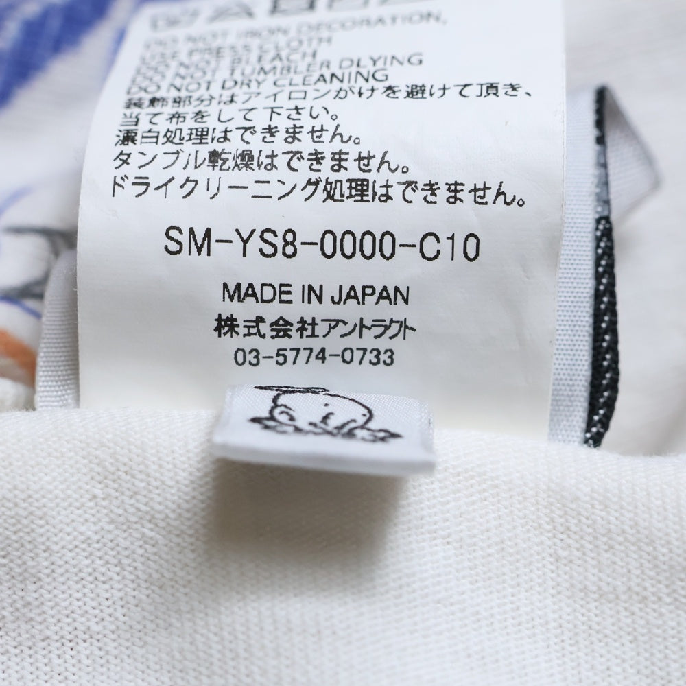 SAINT MICHAEL(セントマイケル) 24SS × BORN X RAISED BR LS TEE LA WHITE ボーンアンドレイズド マルチデザイン 長袖カットソー ロンT ホワイト SM-YS8-0000-C10