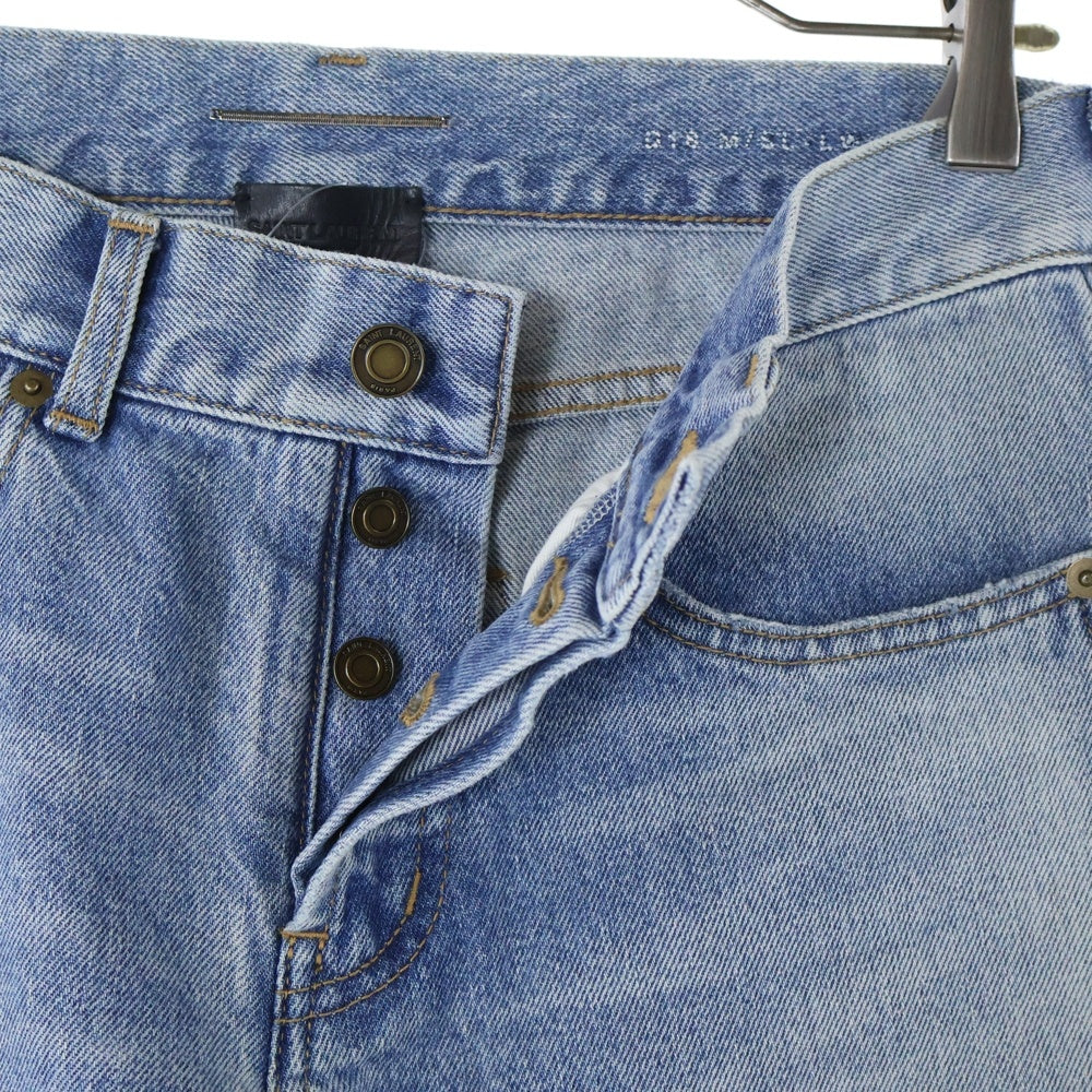 SAINT LAURENT PARIS(サンローランパリ) ストレート デニム パンツ 597052 Y372Y インディゴ
