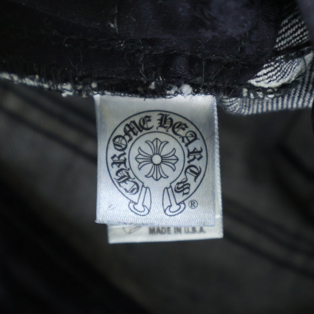 CHROME HEARTS(クロムハーツ) DENIM STRAIGHT PANTS 5POCKET デニムストレートパンツ5ポケット JVPタグ インディゴ