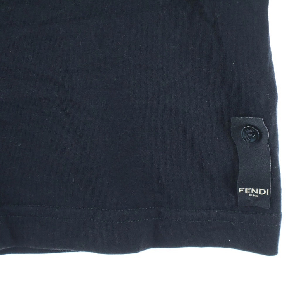 FENDI(フェンディ) ズッカ FFロゴパッチ 半袖Tシャツカットソー ブラック FY0894