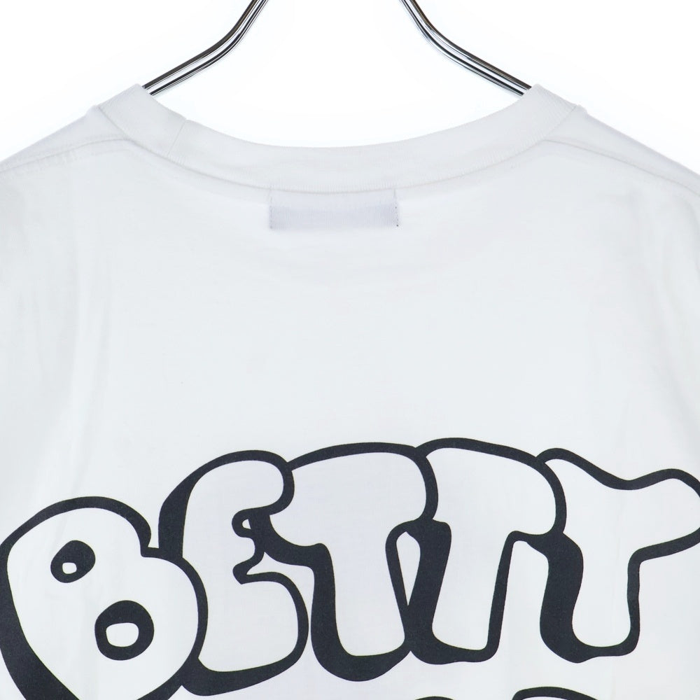 GOD SELECTION XXX(ゴッドセレクショントリプルエックス) キャラクタープリント 半袖Tシャツ カットソー ホワイト