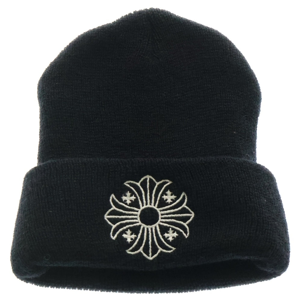 CHROME HEARTS(クロムハーツ) WOOL WATCH CAP CHプラス刺繍ウールビーニー ニット帽 ニットキャップ ブラック