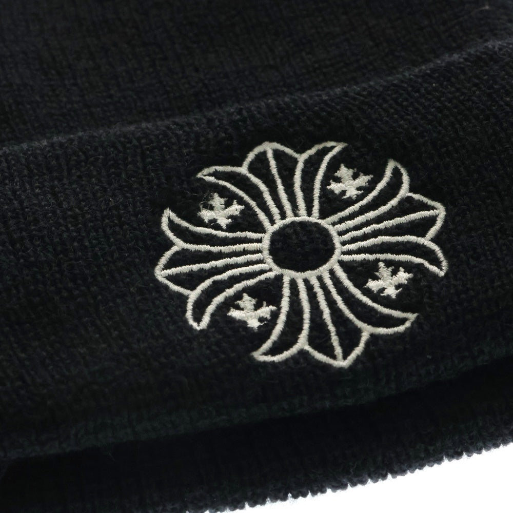 CHROME HEARTS(クロムハーツ) WOOL WATCH CAP CHプラス刺繍ウールビーニー ニット帽 ニットキャップ ブラック