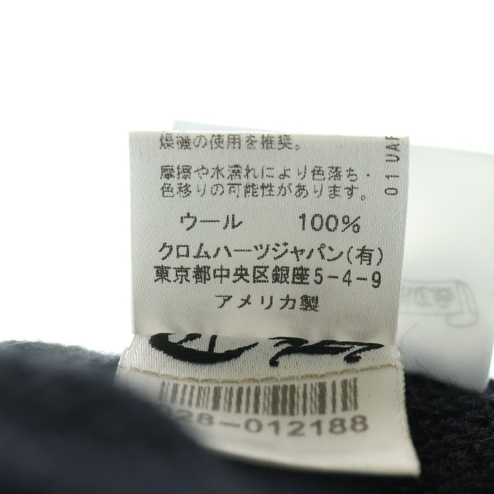 CHROME HEARTS(クロムハーツ) WOOL WATCH CAP CHプラス刺繍ウールビーニー ニット帽 ニットキャップ ブラック