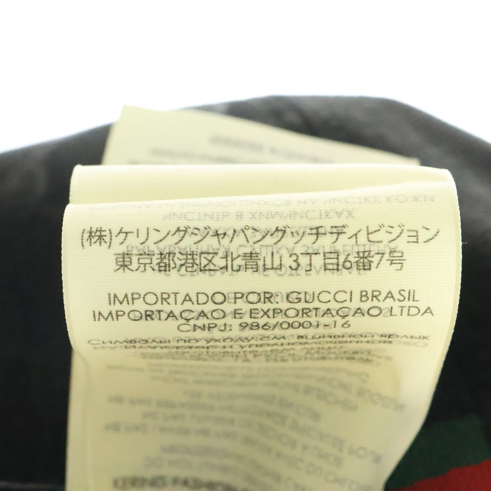 GUCCI(グッチ) GGキャンバス シェリーライン 6パネルベースボールキャップ 帽子 ブラック 200035