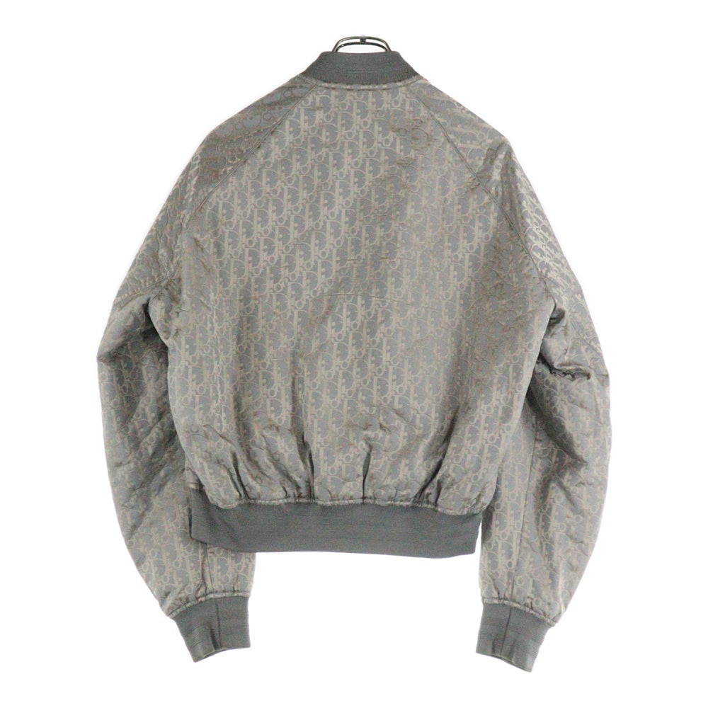 DIOR(ディオール) Oblique Reversible Bomber Jacket オブリーク柄リバーシブルブルゾン ボンバージャケット グレー 183C432A5043