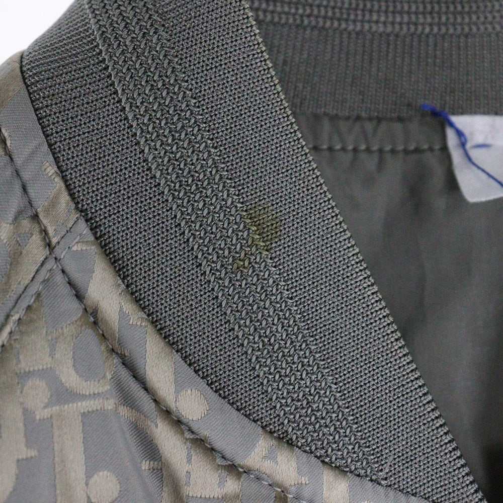 DIOR(ディオール) Oblique Reversible Bomber Jacket オブリーク柄リバーシブルブルゾン ボンバージャケット グレー 183C432A5043