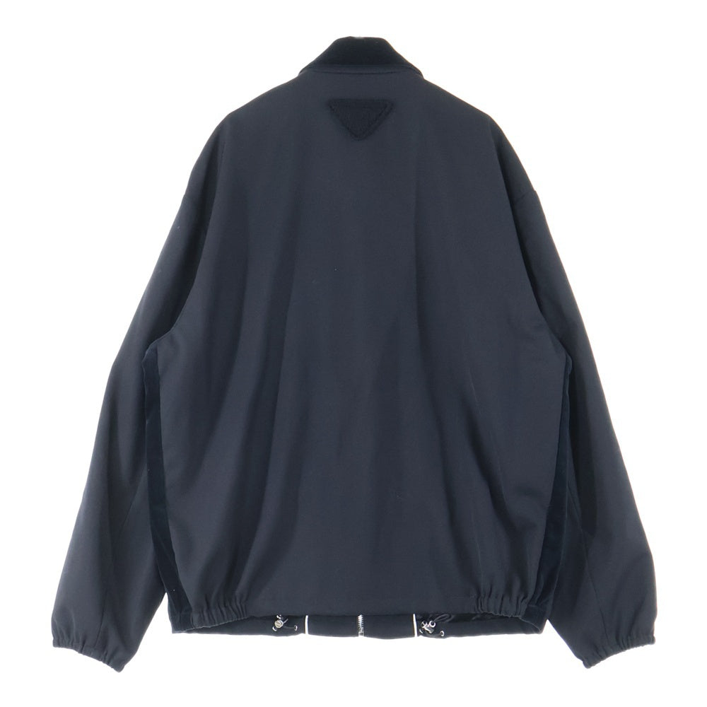 PRADA(プラダ) バージンウール ジップアップジャケット SGC491 S000 1358 ブラック