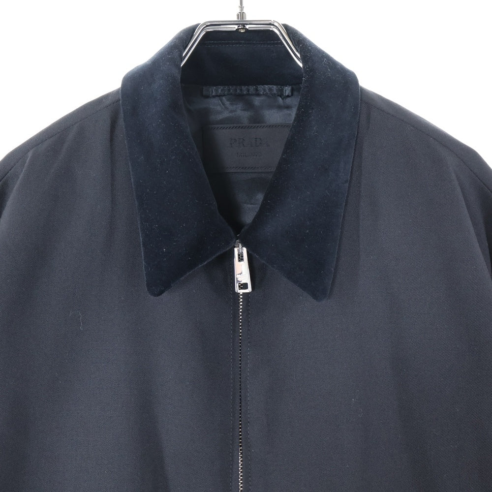 PRADA(プラダ) バージンウール ジップアップジャケット SGC491 S000 1358 ブラック