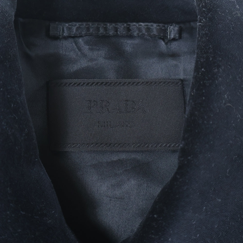 PRADA(プラダ) バージンウール ジップアップジャケット SGC491 S000 1358 ブラック