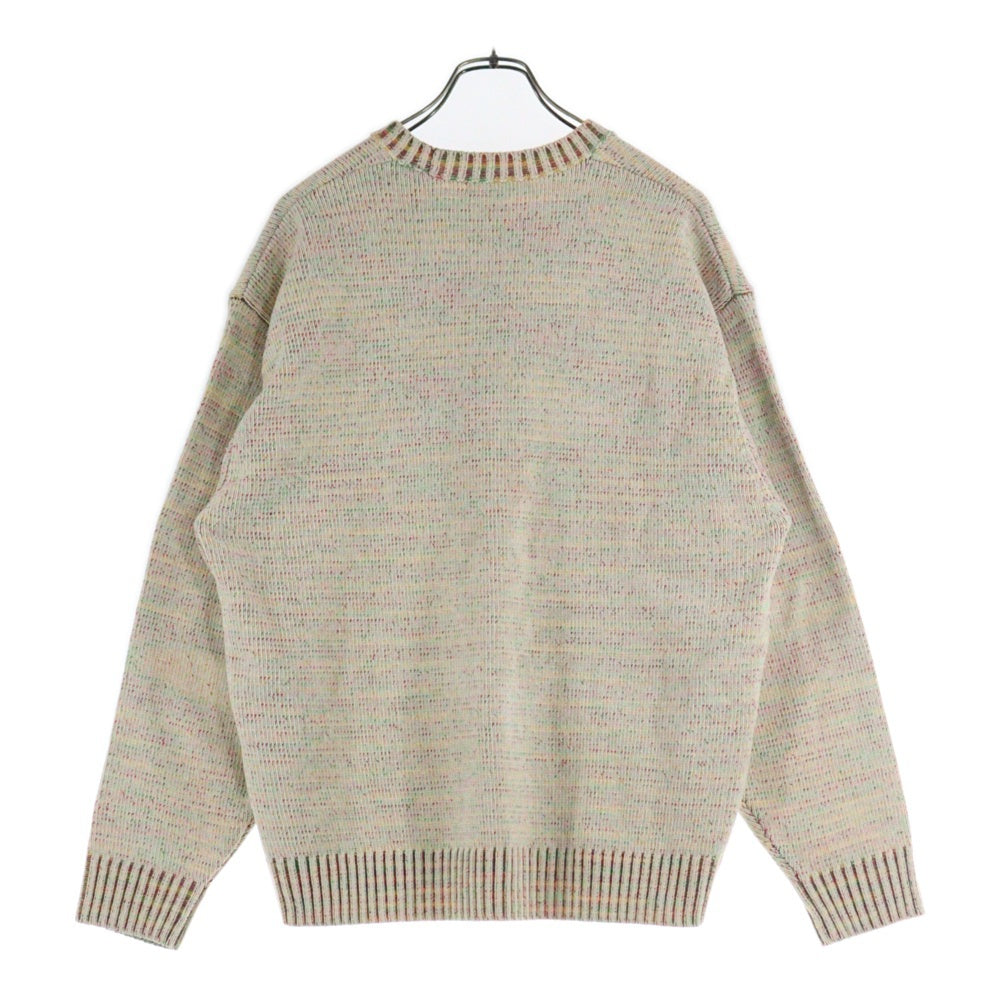 SUPREME(シュプリーム) 24SS Contrast Arc Sweater コントラスト アークロゴ クルーネック ニットセーター ホワイト