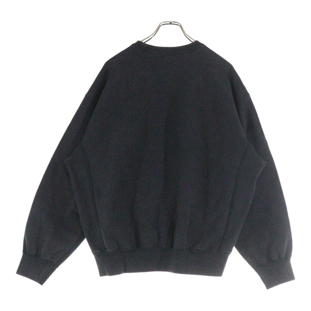 SUPREME(シュプリーム) 25SS Washed Box Logo Crewneck ウォッシュ加工 ボックスロゴ クルーネック トレーナー ブラック
