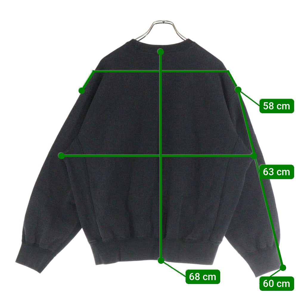 SUPREME(シュプリーム) 25SS Washed Box Logo Crewneck ウォッシュ加工 ボックスロゴ クルーネック トレーナー ブラック