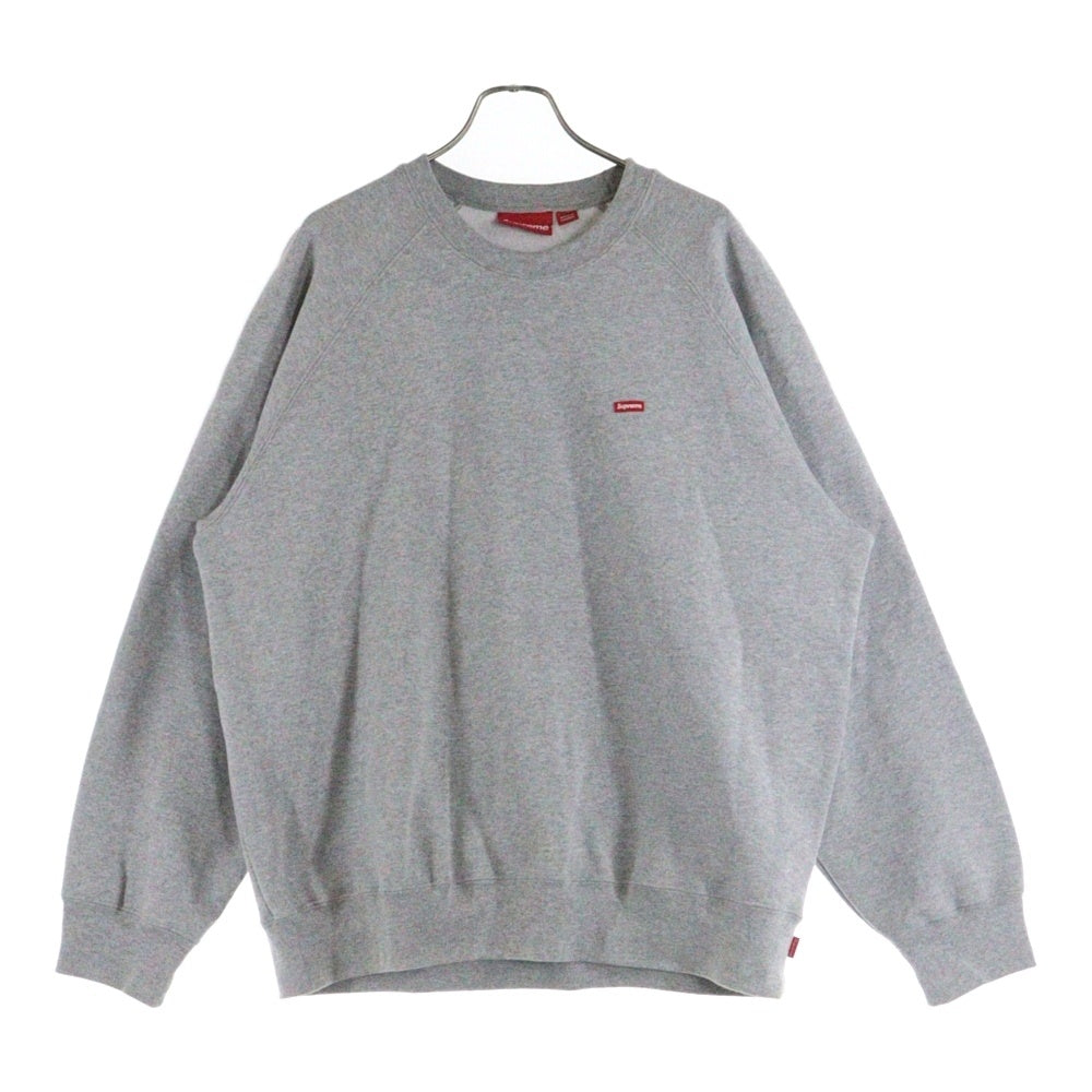 SUPREME(シュプリーム) 24SS Small Box Raglan Crewneck スモールボックスロゴ ラグランスリーブクルーネックスウェット トレーナー グレー
