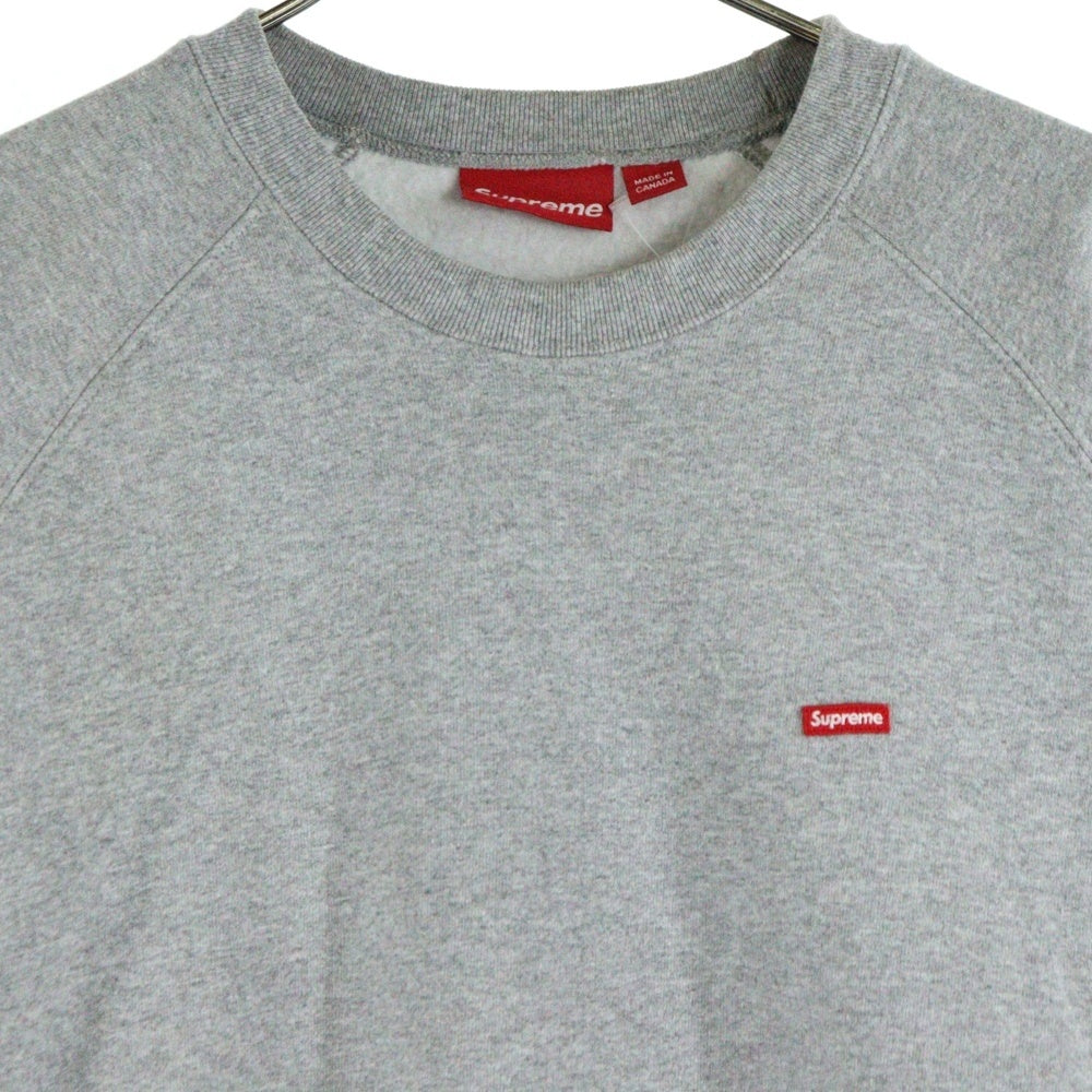 SUPREME(シュプリーム) 24SS Small Box Raglan Crewneck スモールボックスロゴ ラグランスリーブクルーネックスウェット トレーナー グレー