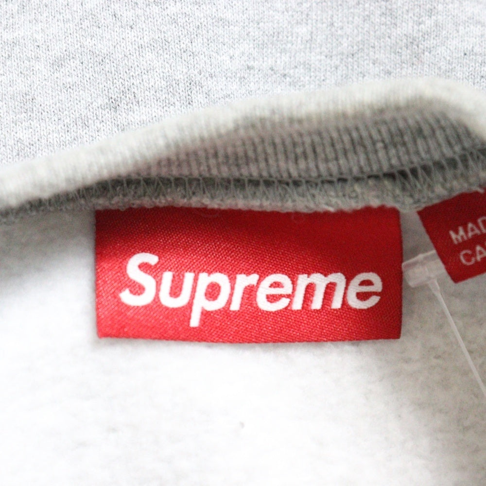 SUPREME(シュプリーム) 24SS Small Box Raglan Crewneck スモールボックスロゴ ラグランスリーブクルーネックスウェット トレーナー グレー