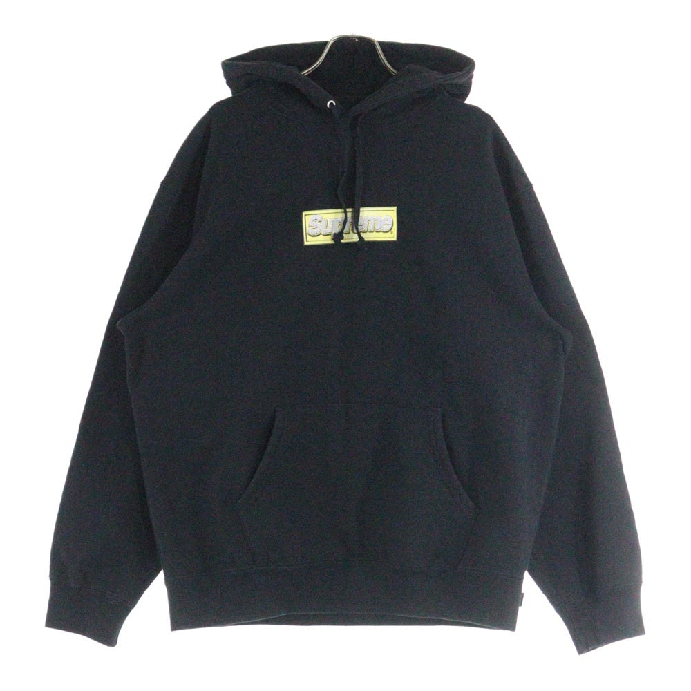 SUPREME(シュプリーム) 22SS Bling Box Logo Hooded Sweatshirt ブリング ボックスロゴ プルオーバーパーカー フーディ ブラック