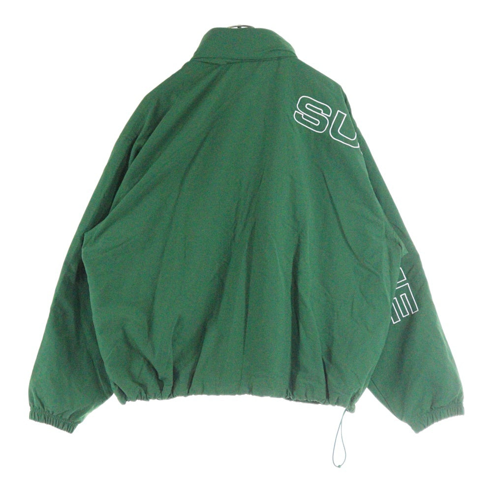 SUPREME(シュプリーム) 24AW Spellout Embroidered Track Jacket スペルアウト ジップアップトラックジャケット グリーン