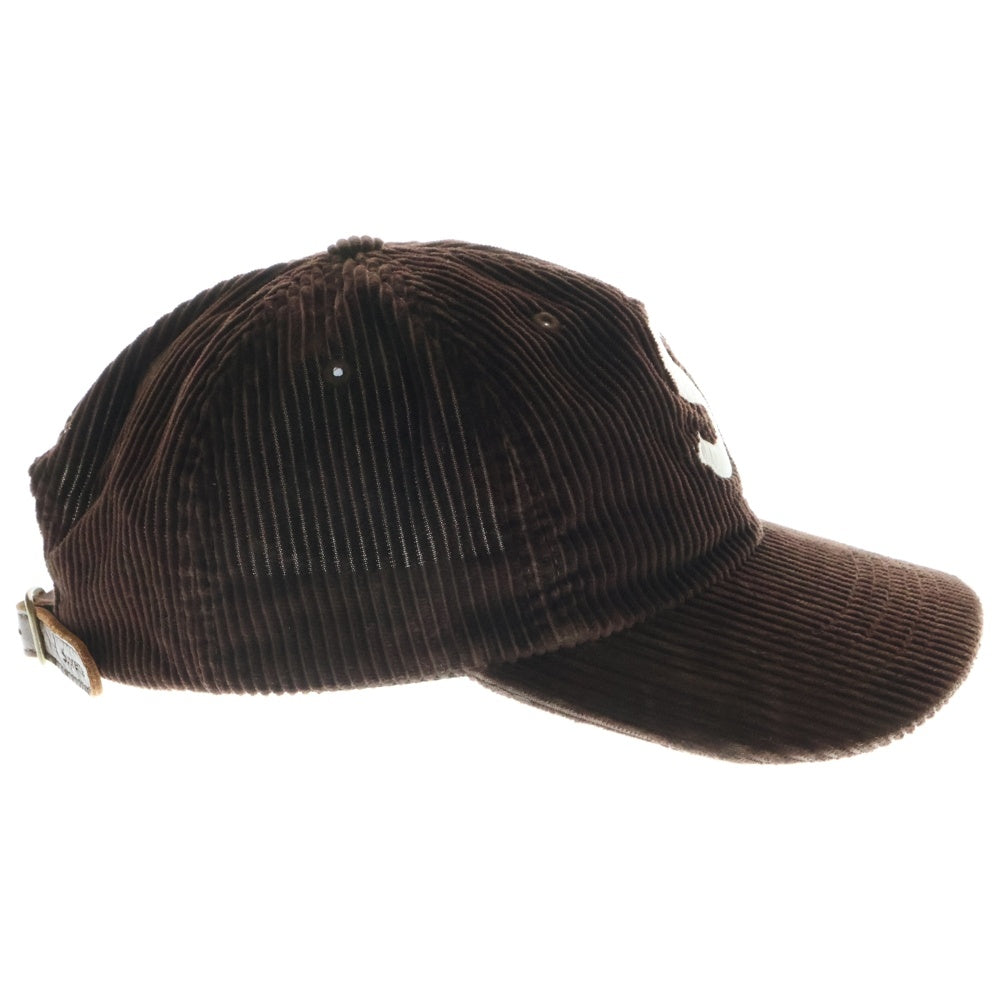 SUPREME(シュプリーム) 24AW Corduroy S Logo 6-Panel Sロゴ コーデュロイ 6パネルキャップ 帽子 ブラウン