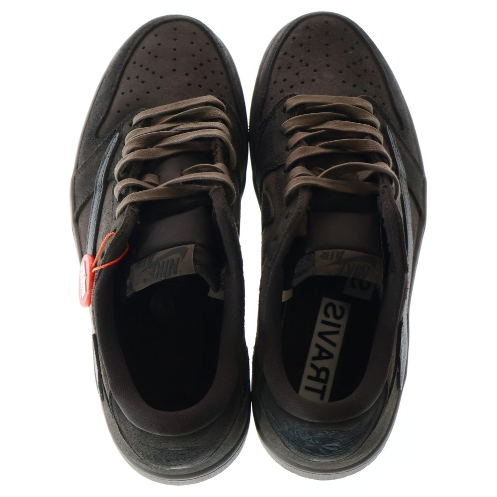 NIKE(ナイキ) ×TRAVIS SCOTT AIR JORDAN 1 LOW OG SP VELVET BROWN DM7866-202トラヴィススコット エアジョーダン1 ローカットスニーカー US9/27cm ブラウン