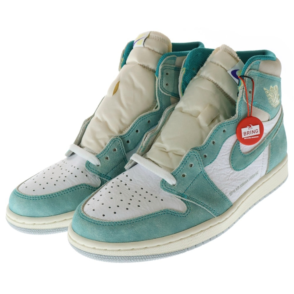 NIKE(ナイキ) AIR JORDAN 1 RETRO HIGH OG TURBO GREEN 555088-311 エアジョーダン1 ターボグリーン ハイカットスニーカー シューズ ホワイト/ライトブルー US9.5 /27.5cm