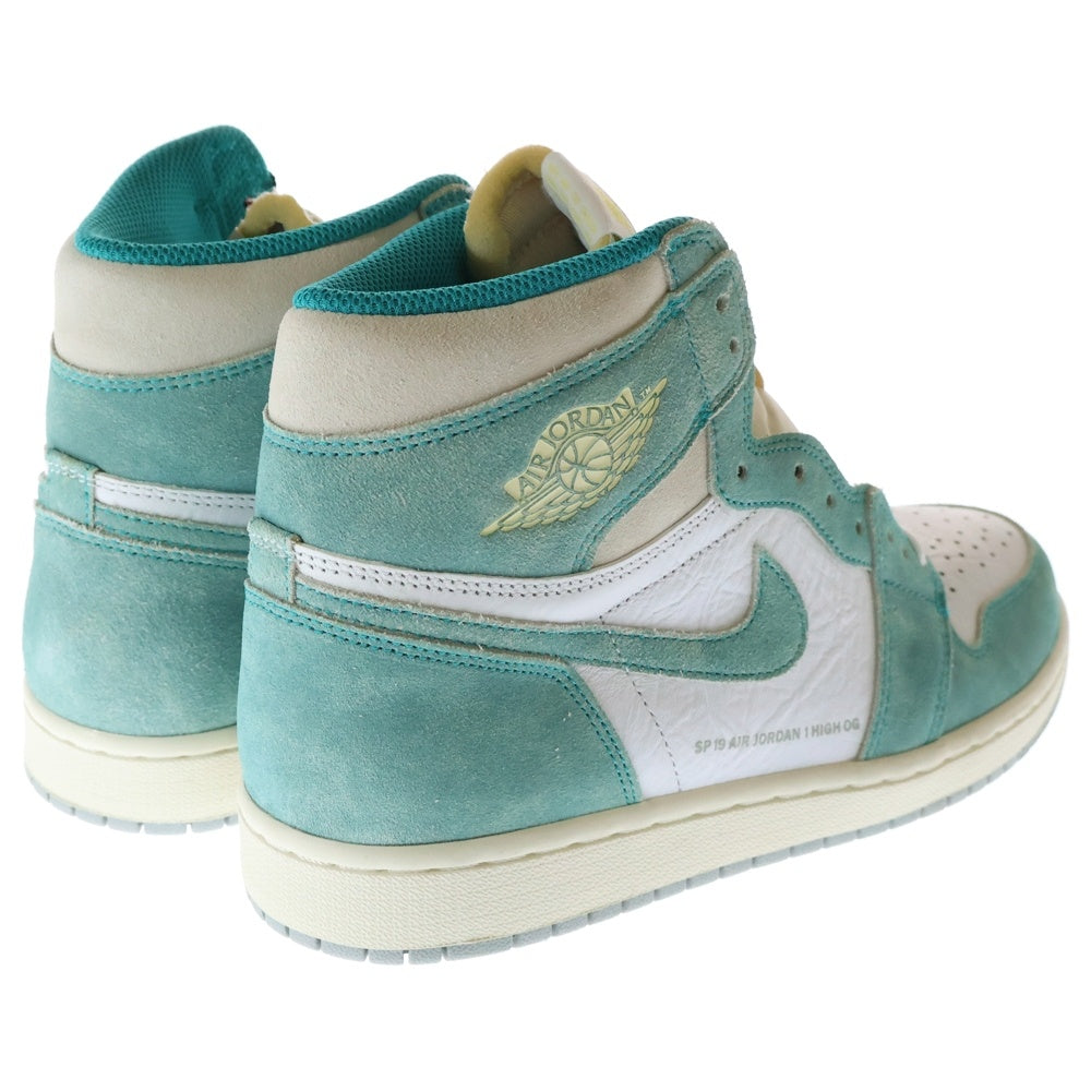 NIKE(ナイキ) AIR JORDAN 1 RETRO HIGH OG TURBO GREEN 555088-311 エアジョーダン1 ターボグリーン ハイカットスニーカー シューズ ホワイト/ライトブルー US9.5 /27.5cm