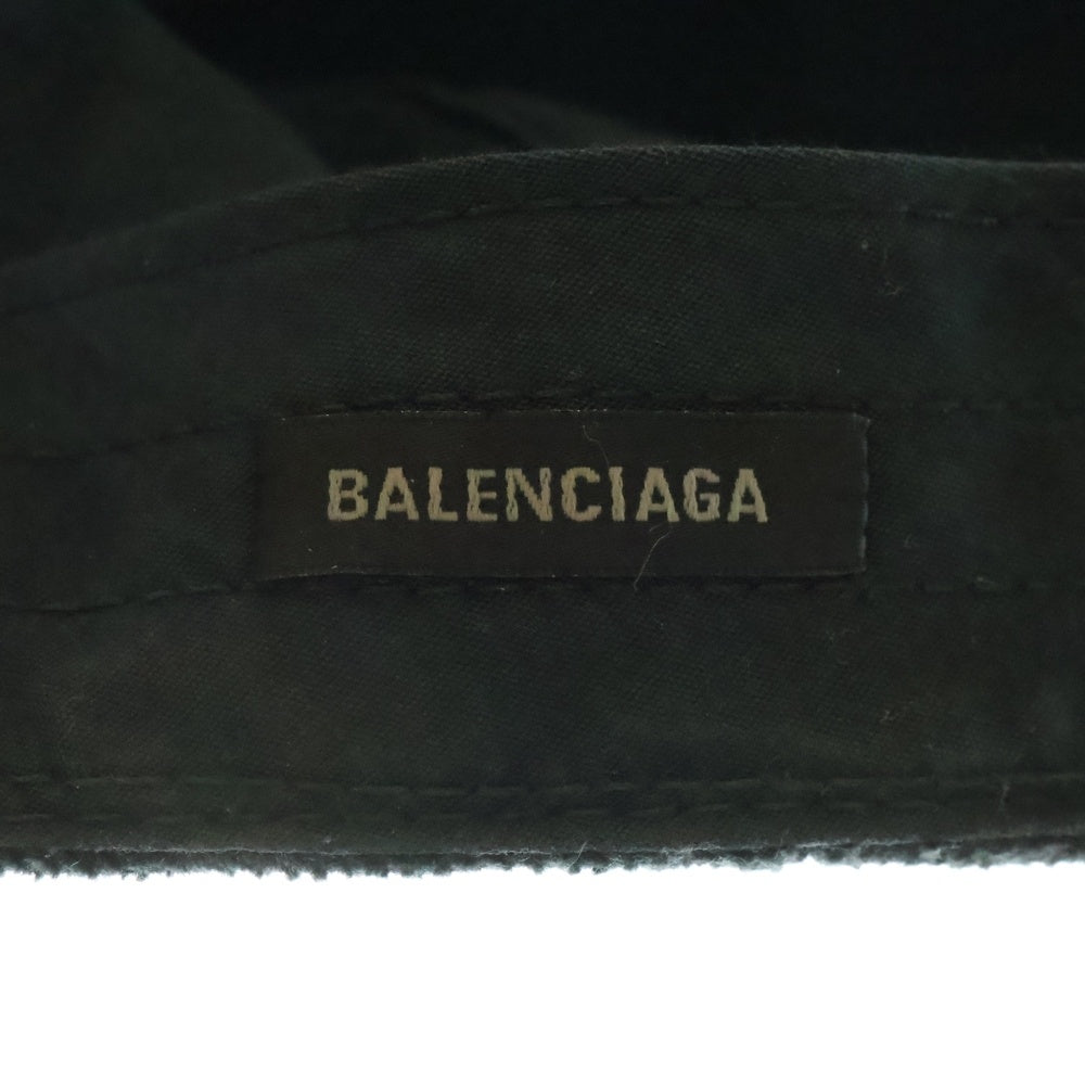 BALENCIAGA(バレンシアガ) 24SS DIY METAL OUTLINE CAP 771963 ダイメタル アウトライン 6パネルキャップ 帽子 ブラック